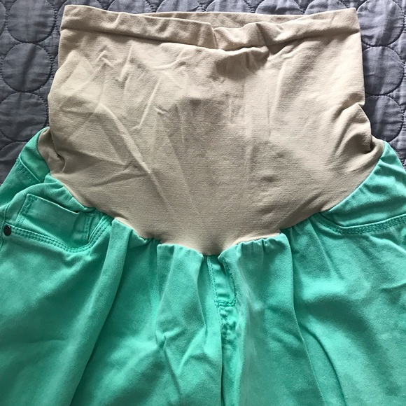 Motherhood Maternity Jeans in Green Size L - Picture 2 of 4